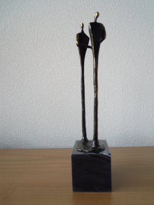 Corry Ammerlaan - Prachtig beeldje op sokkel " BEDANKT " kopen? Bied vanaf 35!