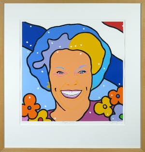 Shunyam - Zeefdruk, Royal Smile - Ingelijst kopen? Bied vanaf 1!