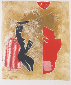 Natascha Mann - Litho, Zonder titel - Ingelijst kopen? Bied vanaf 1!