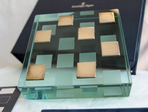 Koninklijke Van Kempen & Begeer - Zilver in floatglas , “Perspectief” – ontwerp: Hein Antheunis, 1997 kopen? Bied vanaf 1!