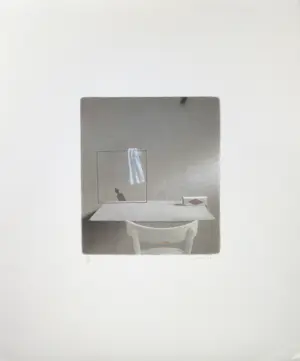 Gianfranco Ferroni - Stilleven met stoel en tafel (117/150) kopen? Bied vanaf 150!