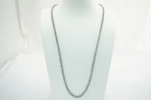 Acheter1027 - Massief 1e (0.925) gehalte Zilveren zg. "Jasseron" collier - glad model? Enchérissez de 46!