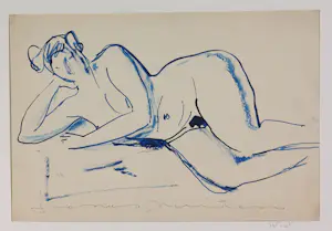 Janus Nuiten - Verschillende technieken, Lot van 38 schetsen van figuren kopen? Bied vanaf 100!