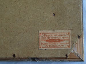 Frans IJserinkhuijsen - Ingelijste ets, “Overtoomse Sluis, Amsterdam” - 1945 kopen? Bied vanaf 35!