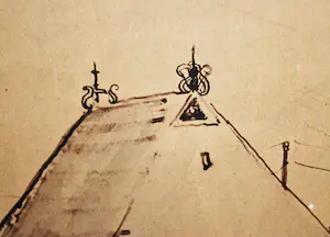 Jan Zondag - Laaksum, Friesland 1971 - inkttekening kopen? Bied vanaf 75!