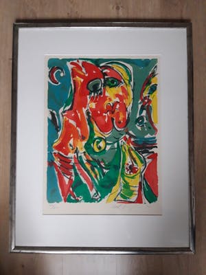Carl-Henning Pedersen - litho: Sprookje van Andersen, gesigneerd en ingelijst kopen? Bied vanaf 300!