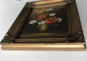 Niet of onleesbaar gesigneerd - Bloemstilleven in Verguld lijstje kopen? Bied vanaf 10!