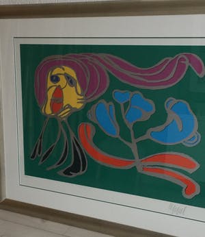 Karel Appel - In mooie lijst met paspartout kopen? Bied vanaf 400!