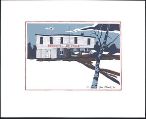 Hans Almekinders - Zeefdruk, Badhotel de Zuwe kopen? Bied vanaf 1!