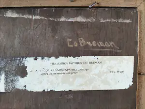 Co Breman - Gezicht op de hoektoren van een kasteel (Rosendael?) kopen? Bied vanaf 1500!