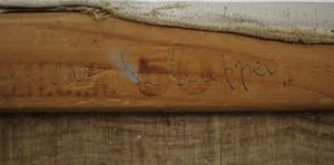 Hein van Schuppen - olieverf op doek - stilleven met vaas en bloemen en een masker kopen? Bied vanaf 39!