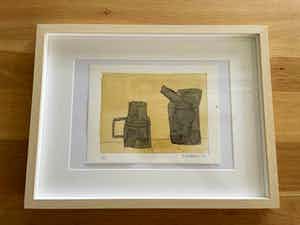 Klaas Gubbels - met aquarel ingekleurde ets - 3 verkocht voor € 269!