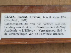 Florent Claes - Bloemstilleven in groene vaas. kopen? Bied vanaf 20!