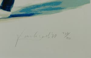 Frank Gude - Zeefdruk, Golf - Ingelijst kopen? Bied vanaf 20!