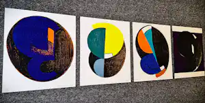 Peter Kantelberg - de complete box (4 zeefdrukken) "Moonlight disaster" + tekst alex de Vries gesig vendu pour 40€ !