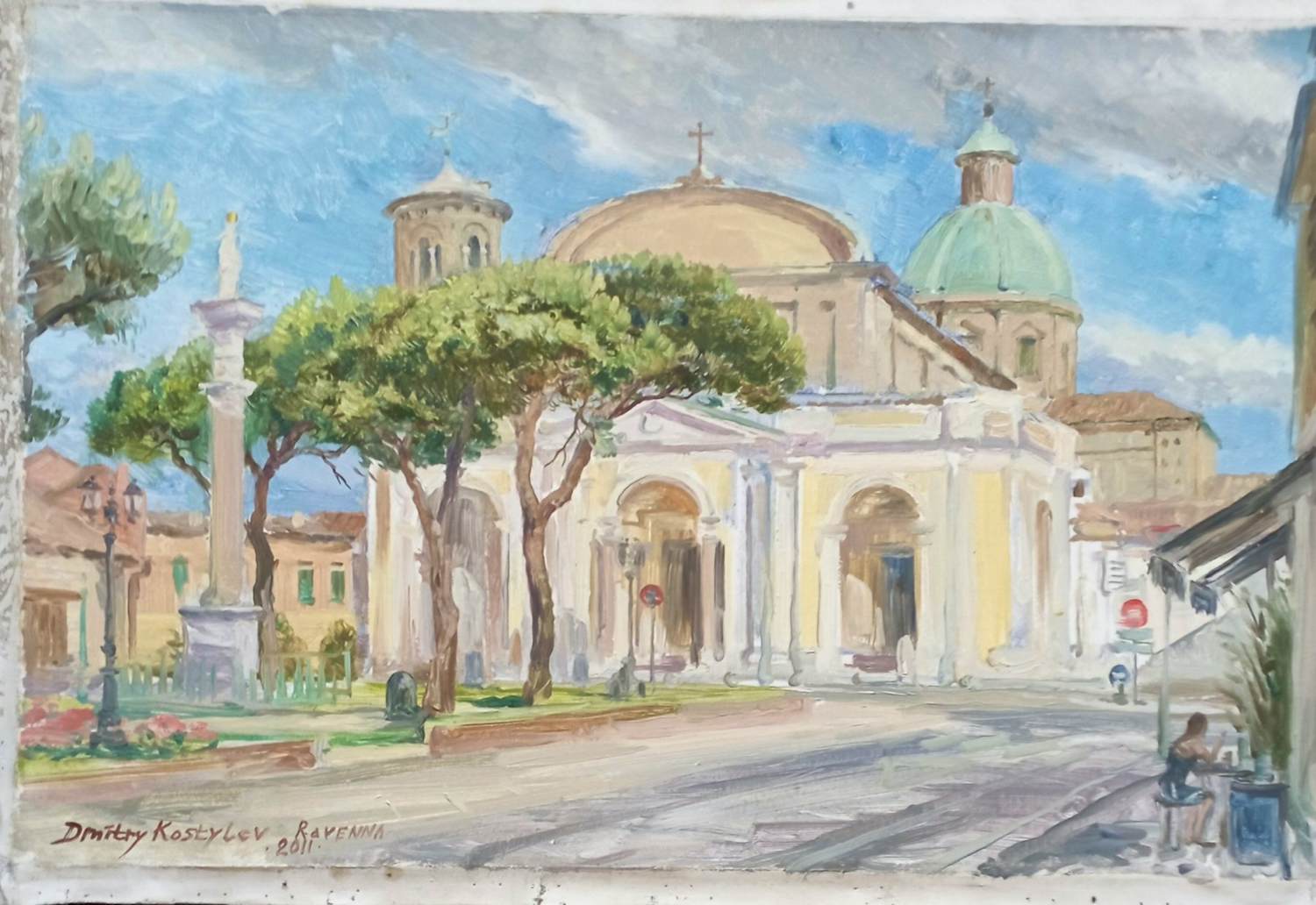 Dmitri Kostylov - Kathedraalplein Ravenna Italië kopen? Bied vanaf 350!