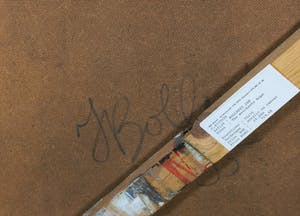 Jan Bollaert - Gemengde techniek op hardboard, The merchant - Ingelijst kopen? Bied vanaf 1!