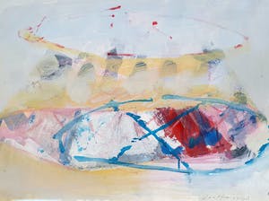 Piet Warffemius - Acryl op papier (1983) - Ingelijst kopen? Bied vanaf 220!