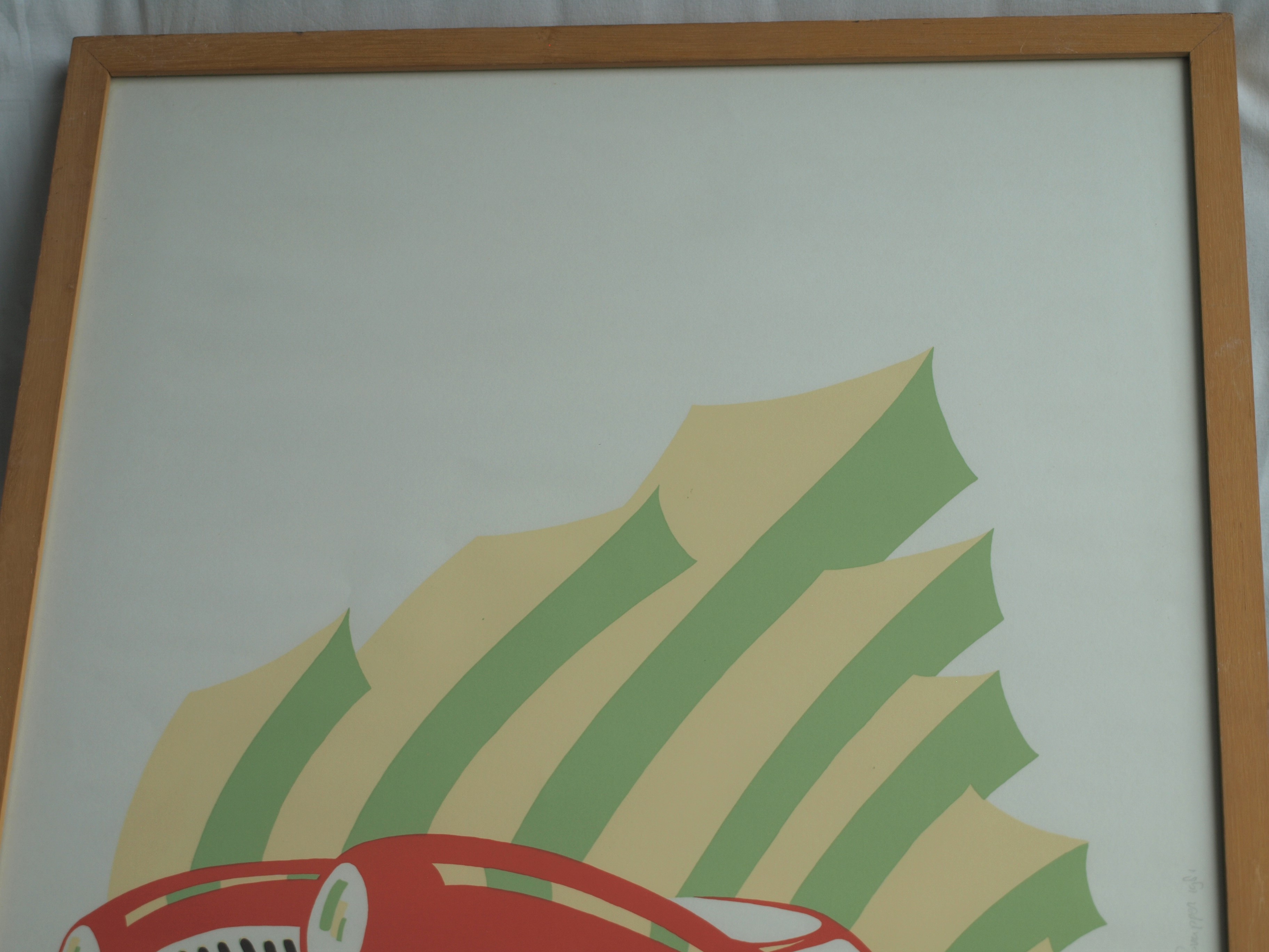 Willem Snapper - Zeefdruk , À grande vitesse – gesigneerd & ingelijst - 1981  kopen? Bied vanaf 1!