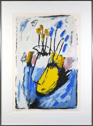 Simon Posthuma - Zeefdruk, Stilleven I - Ingelijst (Groot) verkocht voor € 35!