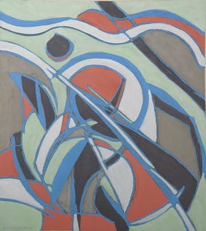 Paul Overhaus - Acryl op doek (op paneel), Lente kopen? Bied vanaf 70!