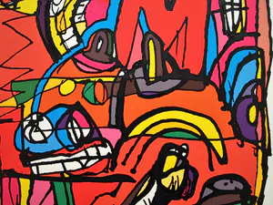 George Heidweiller - Zeefdruk op geschept papier , Twisted Reminder – 1997 – Pop-Art kopen? Bied vanaf 1!