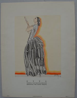 Niet of onleesbaar gesigneerd - 5 pochoirs uit 'STYL' 1922/1923 kopen? Bied vanaf 1!