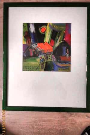 Ward Lernout - LANDSCHAP MET RODE ZON verkocht voor € 195!