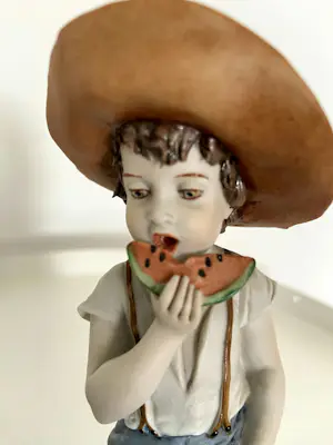 Real Fabbrica Capodimonte - Triade Benacchio porseleinen beeldjes- meisje en jongen kopen? Bied vanaf 40!