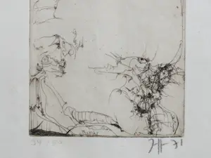 Horst Janssen - "Thomas" / Kopf – nach Hokusai 1971 kaufen? Bieten Sie von 155!