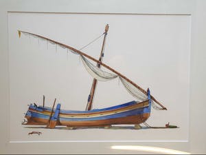 Niet of onleesbaar gesigneerd - Schip na het schilderen kopen? Bied vanaf 1!