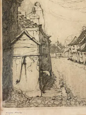 Anton Pieck - Doorkijkje Amersfoort, Eigen Druk, Handgesigneerd kopen? Bied vanaf 180!