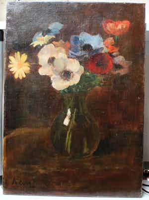 Hein Kever - Anemonen in vaas verkocht voor € 150!