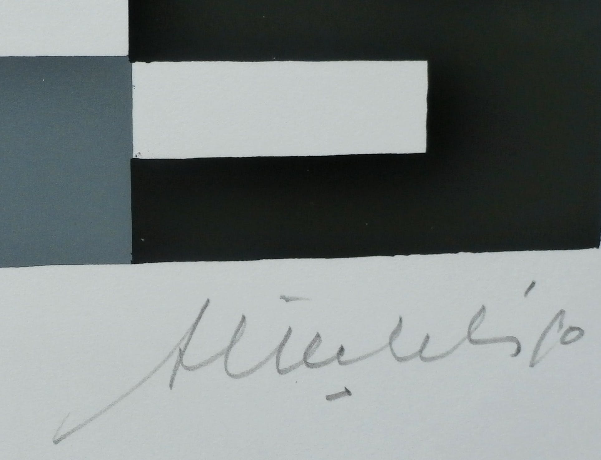 Henk Miechels - litho: geometrische compositie kopen? Bied vanaf 45!