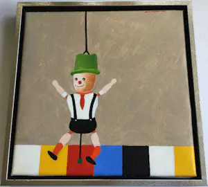 Dirk Bakker - set van 2 olieverfschilderijen - in baklijst kopen? Bied vanaf 79!