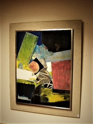Fie de Ferrante-Calmeyer - Grafica, Kunstenares en Dichteres - Originele Collage "Bloed Maan" gesigneerd kopen? Bied vanaf 160!