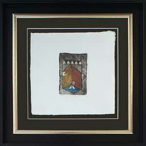 Michel van Overbeeke - Ets - Ingelijst verkocht voor € 75!