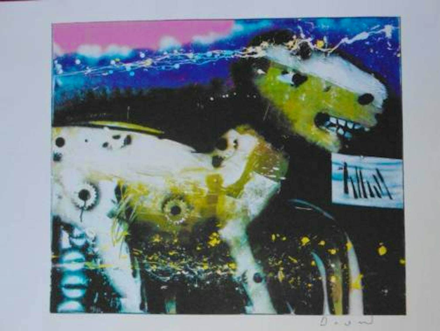 Herman Brood - Kleurenzeefdruk NIGHTRIDE Handgesigneerd verkocht voor € 10!