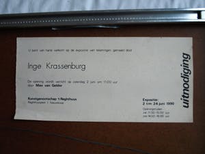 Inge Krassenburg - Tekening, “Landschap” – gesigneerd en ingelijst (Groot) kopen? Bied vanaf 1!