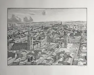 Stefan Bleekrode - lithografie ‘Krakau’ - 2017. kopen? Bied vanaf 250!