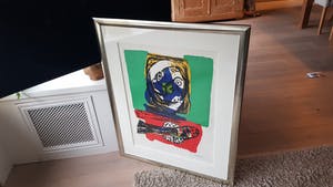 Karel Appel - litho 104/200, sans titre - gesigneerd en 1966 kopen? Bied vanaf 695!