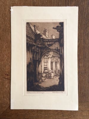 Arend Hendriks - Zes etsen uit 1922-1923 kopen? Bied vanaf 30!