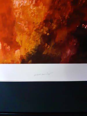 Armando - Gestalte in Rood (strak gelijst, nieuwe lijst+passepartout) kopen? Bied vanaf 235!