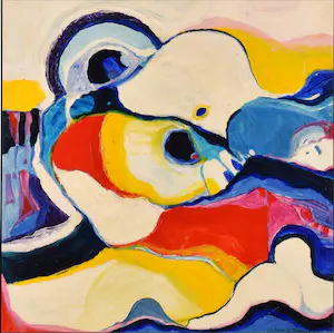 Annemiek Tjepkema - Abstract kleurrijk kopen? Bied vanaf 100!