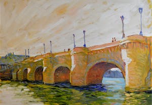 Patrick Marie - Le pont neuf - le soir III kopen? Bied vanaf 1!