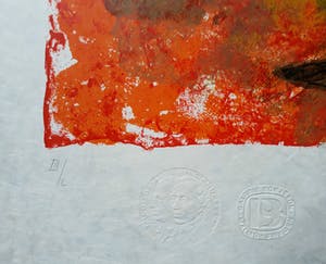 Theo Tobiasse - La petite sirène, litho op dik japans papier kopen? Bied vanaf 195!