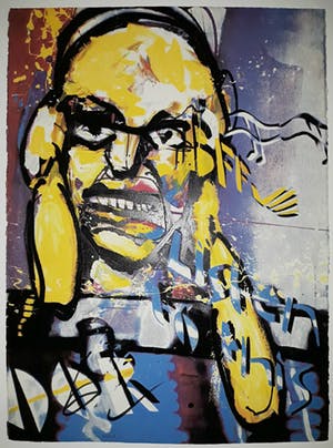 Herman Brood - Oor, zeefdruk kopen? Bied vanaf 195!