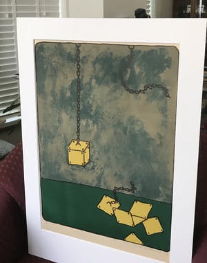 Mark Brusse - litho in passe partout kopen? Bied vanaf 65!