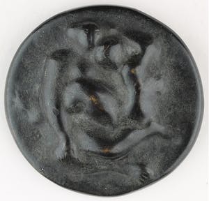 Fons Bemelmans - Bronzen penning: Le Couple, 1974 kopen? Bied vanaf 120!