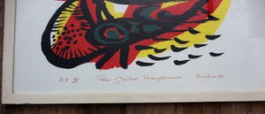 Anton Rooskens - Ingelijste zeefdruk: Printemps - 1972 kopen? Bied vanaf 199!